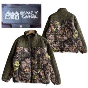WFS Burly Camouflage Men’s Medium Nano Puffer Full Zip Jacket Hunting Outdoor